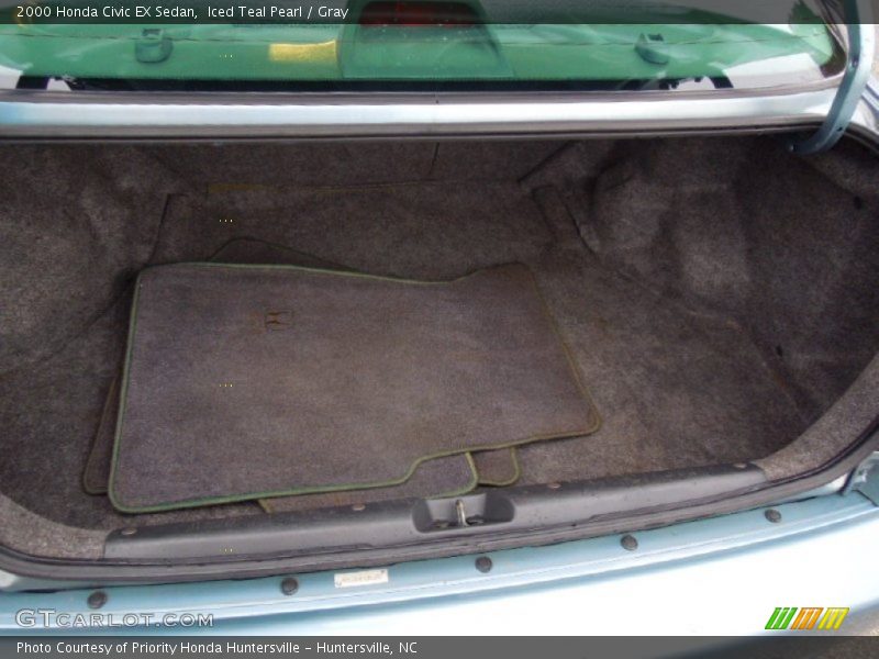Iced Teal Pearl / Gray 2000 Honda Civic EX Sedan