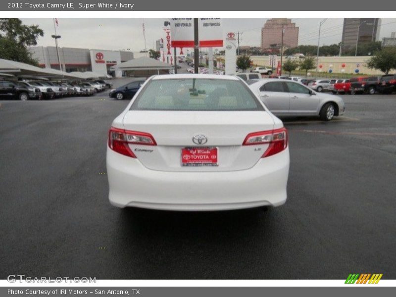 Super White / Ivory 2012 Toyota Camry LE