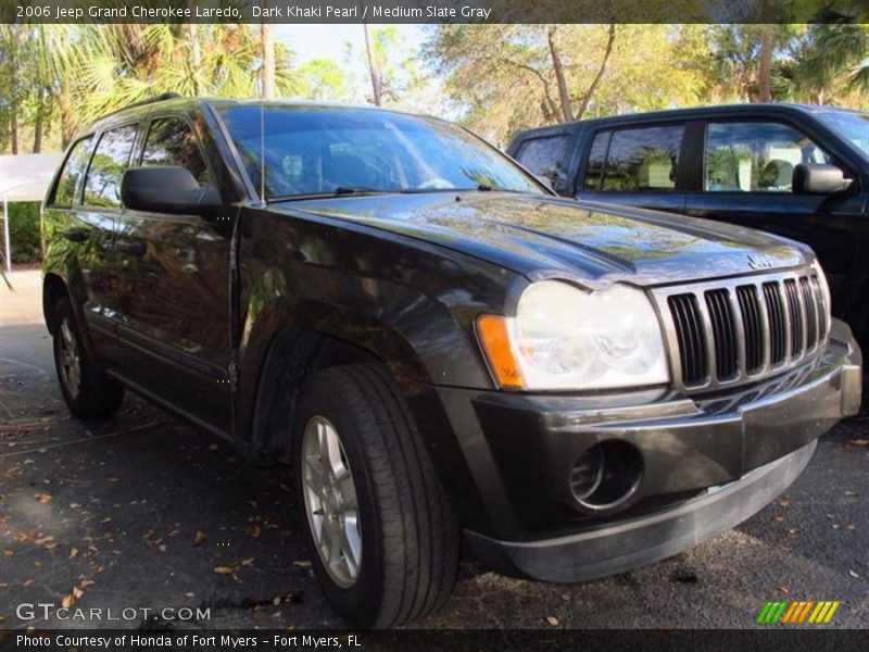Dark Khaki Pearl / Medium Slate Gray 2006 Jeep Grand Cherokee Laredo