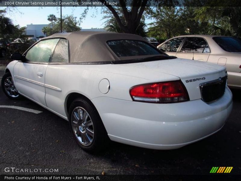 Stone White / Taupe 2004 Chrysler Sebring Limited Convertible