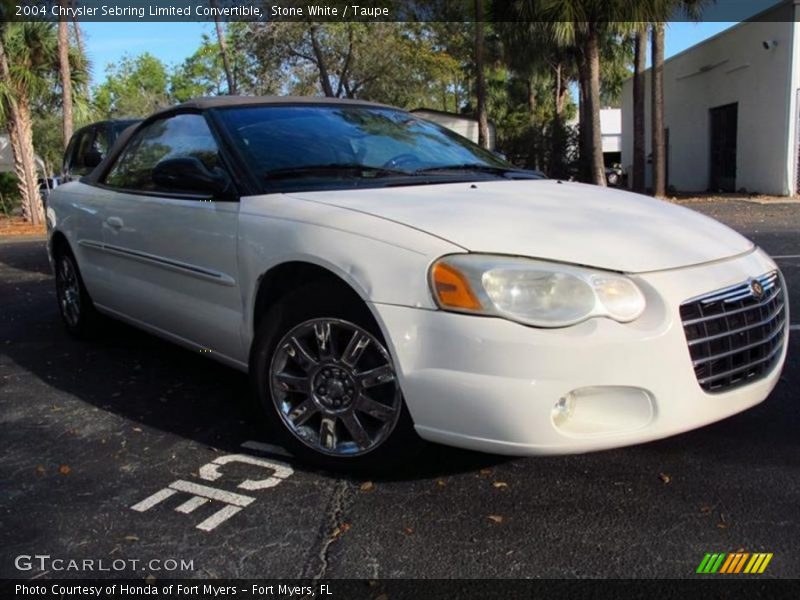 Stone White / Taupe 2004 Chrysler Sebring Limited Convertible