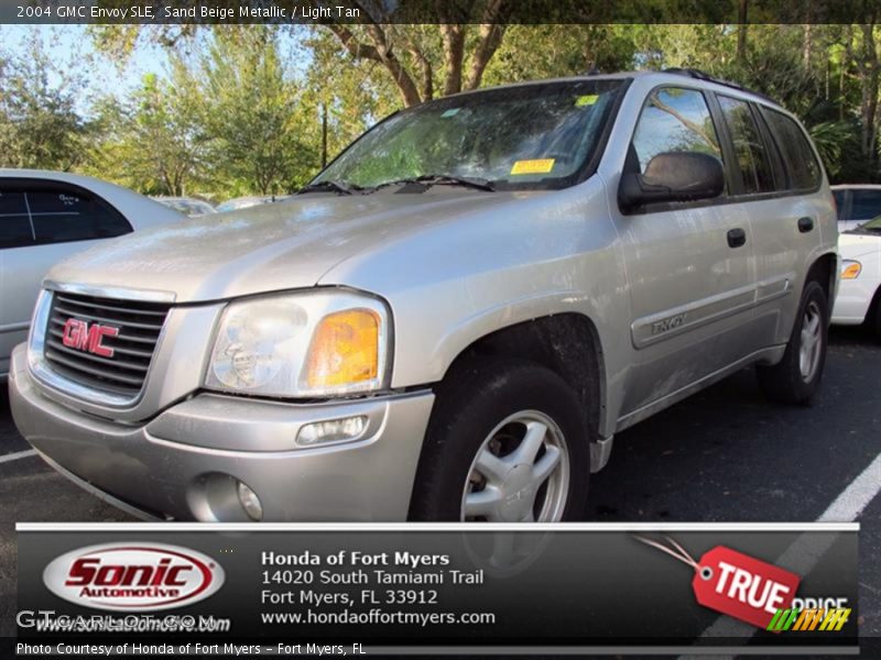 Sand Beige Metallic / Light Tan 2004 GMC Envoy SLE