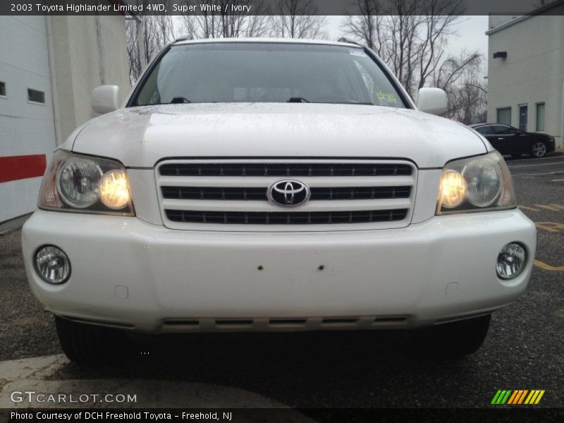 Super White / Ivory 2003 Toyota Highlander Limited 4WD