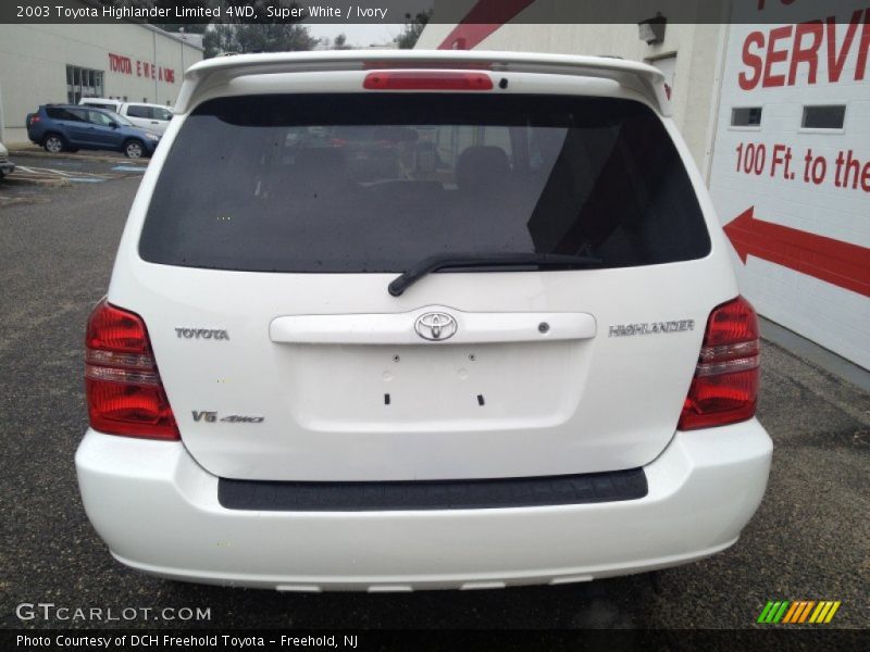 Super White / Ivory 2003 Toyota Highlander Limited 4WD