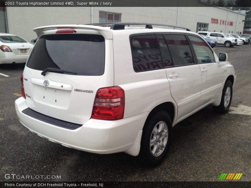 Super White / Ivory 2003 Toyota Highlander Limited 4WD