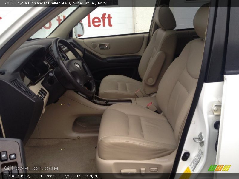 Super White / Ivory 2003 Toyota Highlander Limited 4WD