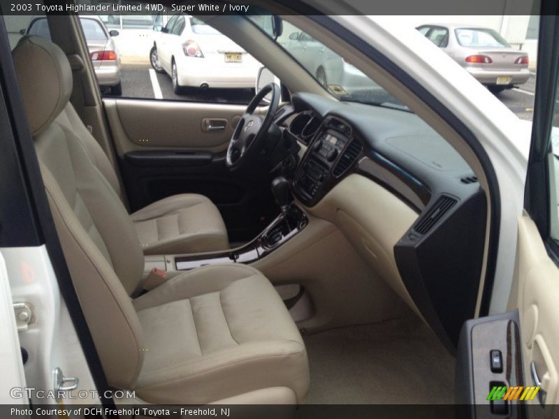 Super White / Ivory 2003 Toyota Highlander Limited 4WD