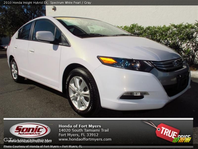 Spectrum White Pearl / Gray 2010 Honda Insight Hybrid EX
