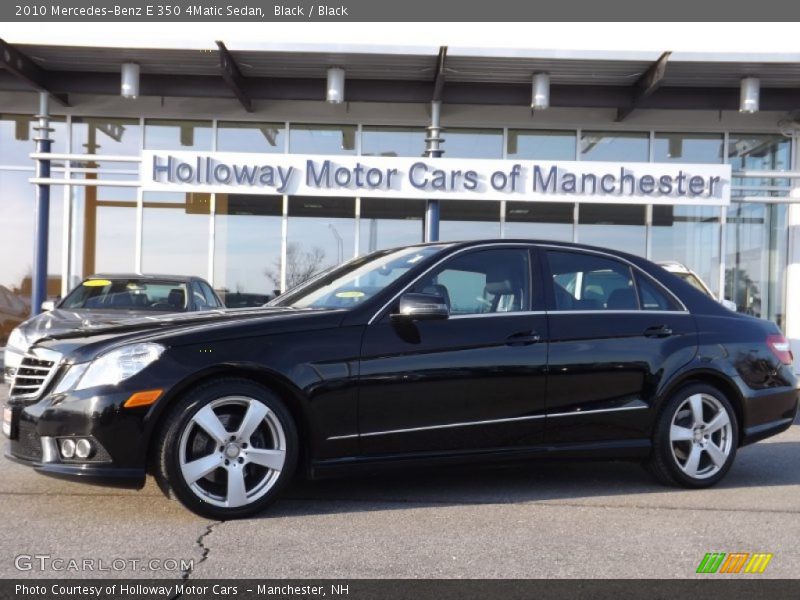 Black / Black 2010 Mercedes-Benz E 350 4Matic Sedan
