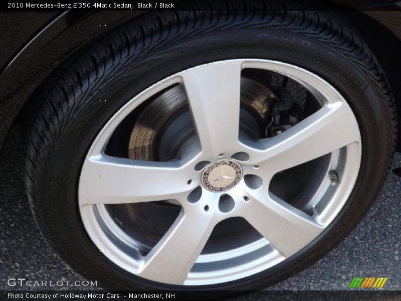Black / Black 2010 Mercedes-Benz E 350 4Matic Sedan