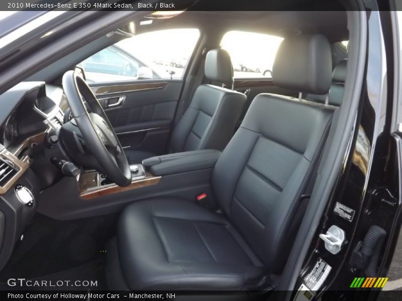 Black / Black 2010 Mercedes-Benz E 350 4Matic Sedan