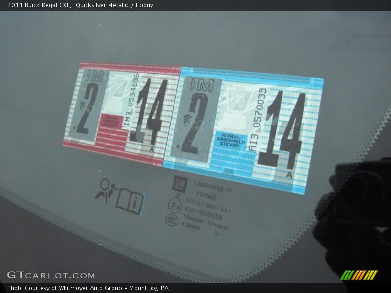 Quicksilver Metallic / Ebony 2011 Buick Regal CXL