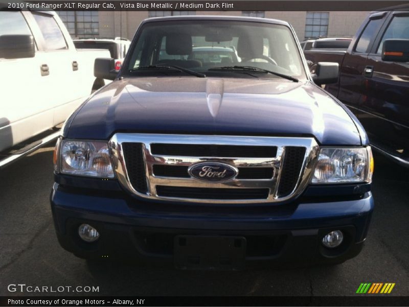 Vista Blue Metallic / Medium Dark Flint 2010 Ford Ranger XLT Regular Cab
