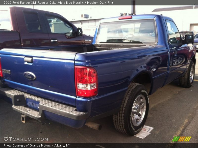 Vista Blue Metallic / Medium Dark Flint 2010 Ford Ranger XLT Regular Cab