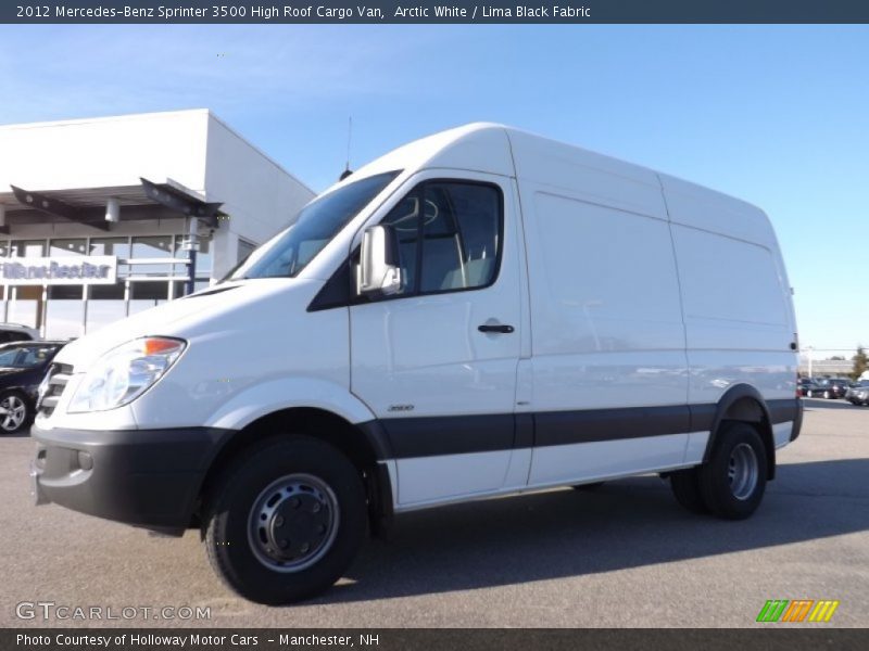 Arctic White / Lima Black Fabric 2012 Mercedes-Benz Sprinter 3500 High Roof Cargo Van