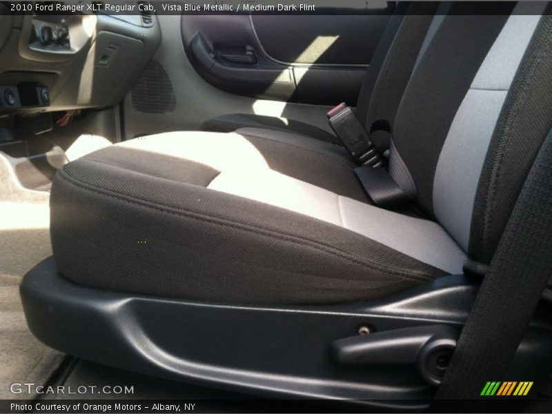 Vista Blue Metallic / Medium Dark Flint 2010 Ford Ranger XLT Regular Cab