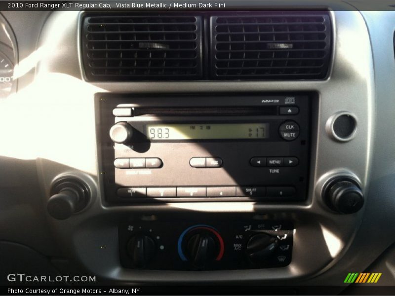 Vista Blue Metallic / Medium Dark Flint 2010 Ford Ranger XLT Regular Cab