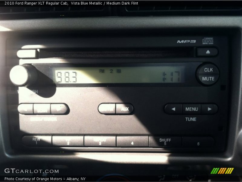 Vista Blue Metallic / Medium Dark Flint 2010 Ford Ranger XLT Regular Cab