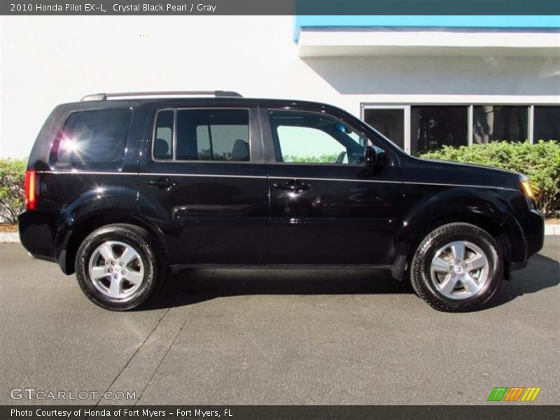 Crystal Black Pearl / Gray 2010 Honda Pilot EX-L