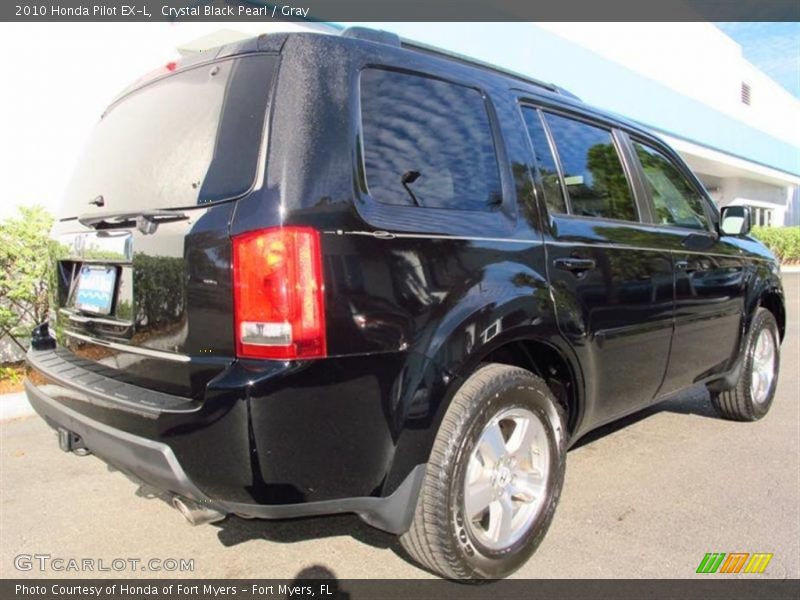 Crystal Black Pearl / Gray 2010 Honda Pilot EX-L