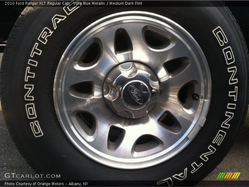 Vista Blue Metallic / Medium Dark Flint 2010 Ford Ranger XLT Regular Cab