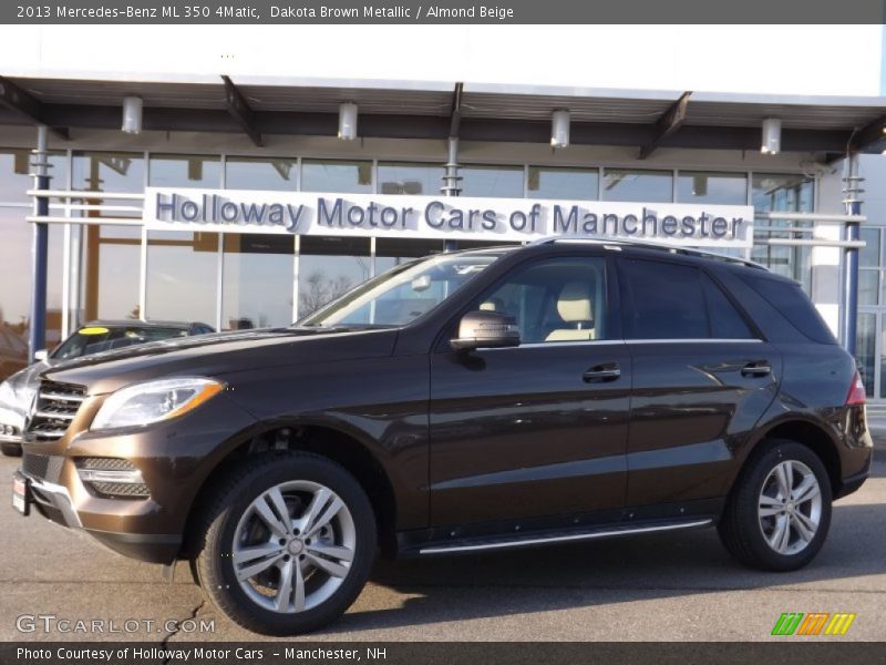 Dakota Brown Metallic / Almond Beige 2013 Mercedes-Benz ML 350 4Matic