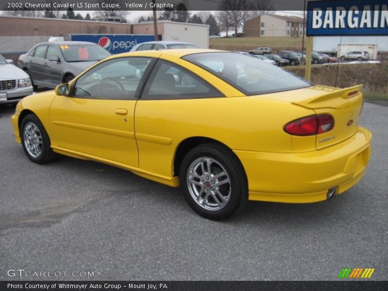 Yellow / Graphite 2002 Chevrolet Cavalier LS Sport Coupe