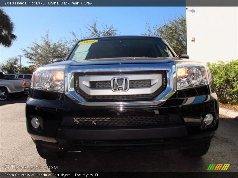 Crystal Black Pearl / Gray 2010 Honda Pilot EX-L