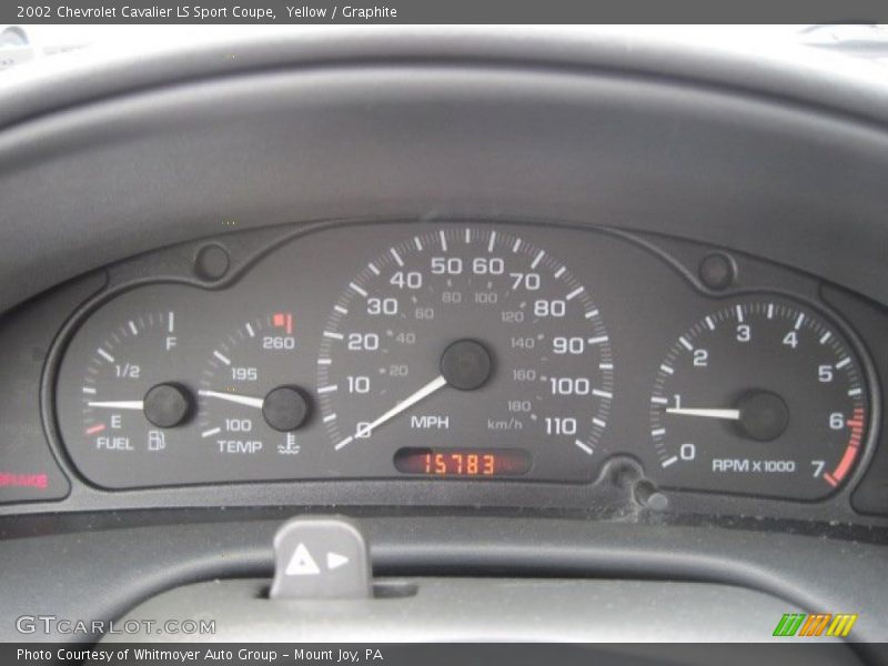  2002 Cavalier LS Sport Coupe LS Sport Coupe Gauges