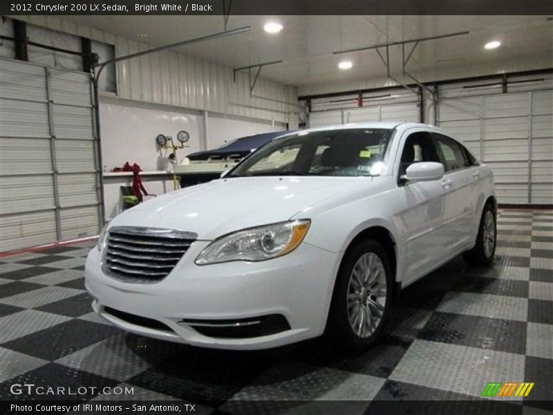 Bright White / Black 2012 Chrysler 200 LX Sedan
