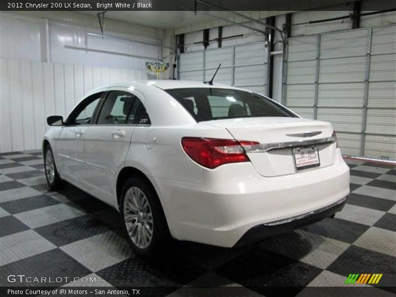 Bright White / Black 2012 Chrysler 200 LX Sedan