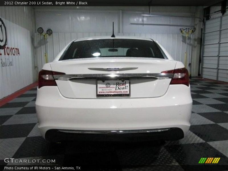 Bright White / Black 2012 Chrysler 200 LX Sedan