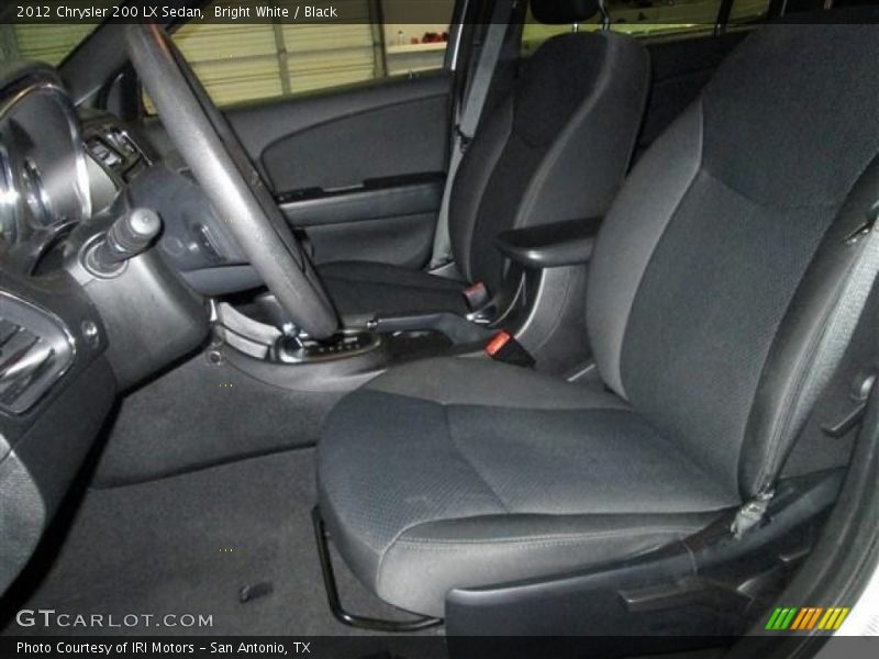 Bright White / Black 2012 Chrysler 200 LX Sedan