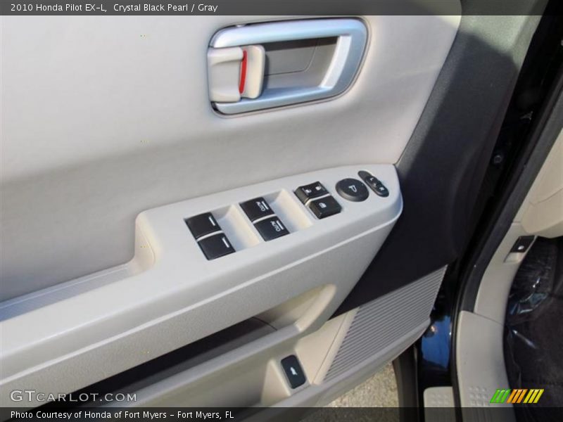 Crystal Black Pearl / Gray 2010 Honda Pilot EX-L