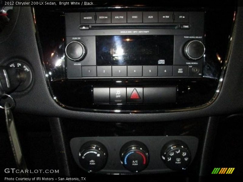 Bright White / Black 2012 Chrysler 200 LX Sedan