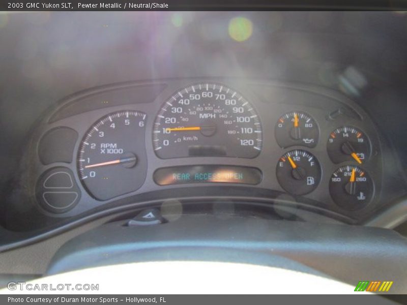 Pewter Metallic / Neutral/Shale 2003 GMC Yukon SLT