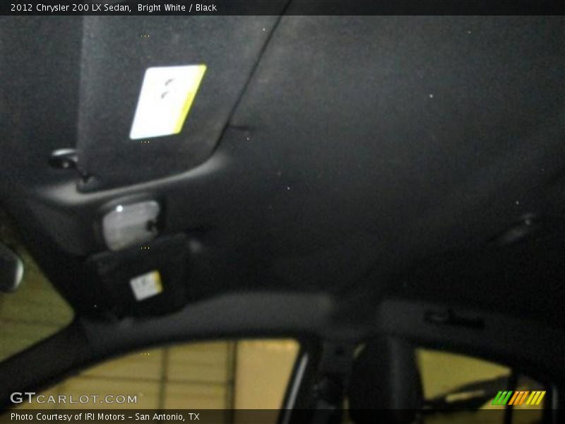 Bright White / Black 2012 Chrysler 200 LX Sedan