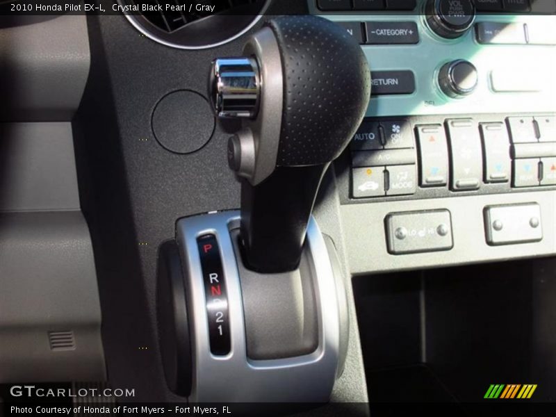 Crystal Black Pearl / Gray 2010 Honda Pilot EX-L