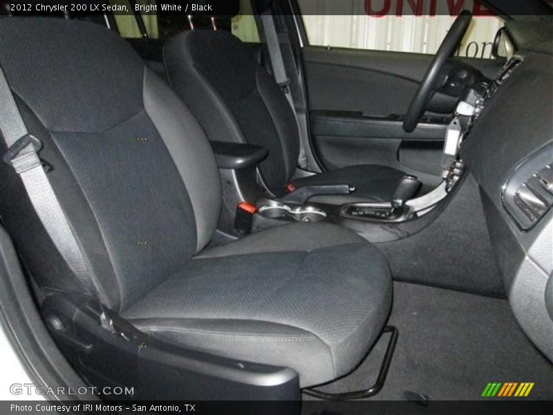 Bright White / Black 2012 Chrysler 200 LX Sedan