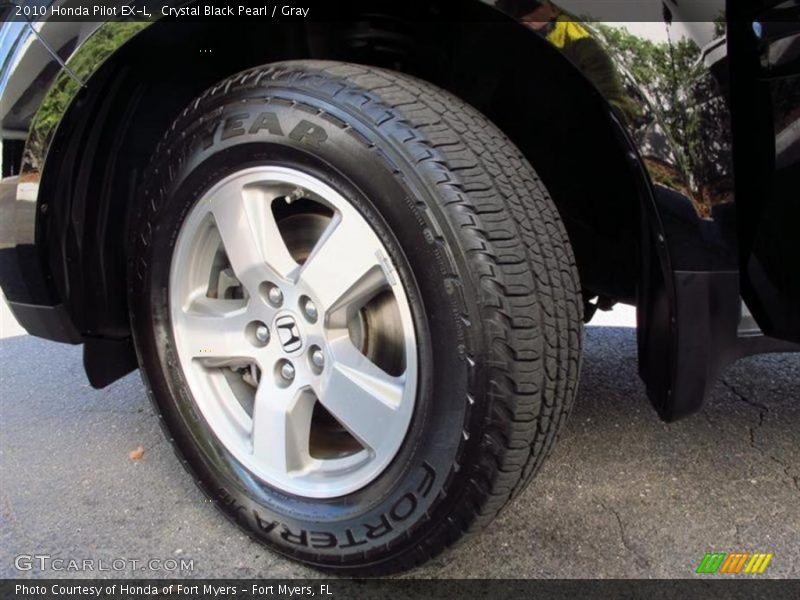 Crystal Black Pearl / Gray 2010 Honda Pilot EX-L