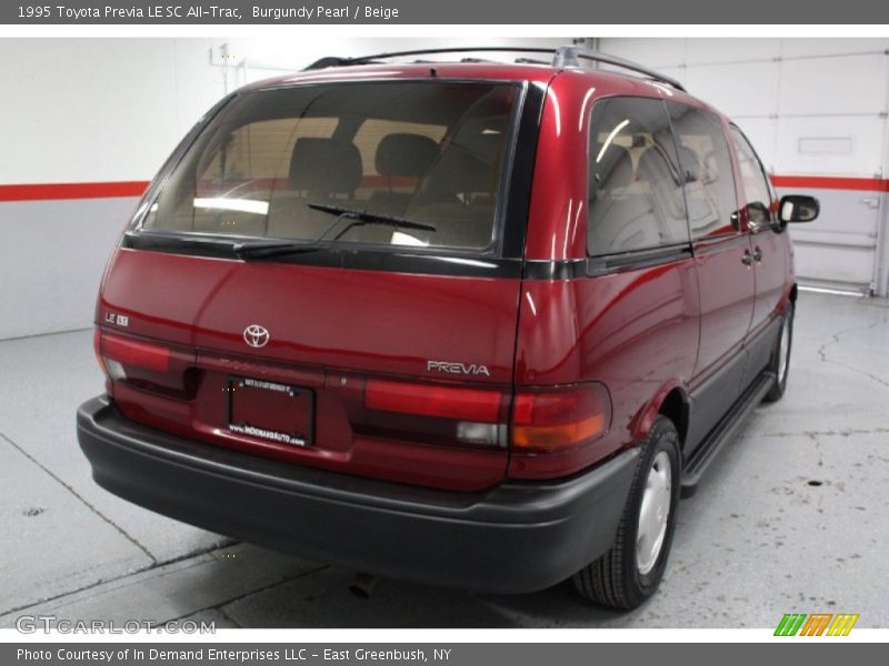 Burgundy Pearl / Beige 1995 Toyota Previa LE SC All-Trac