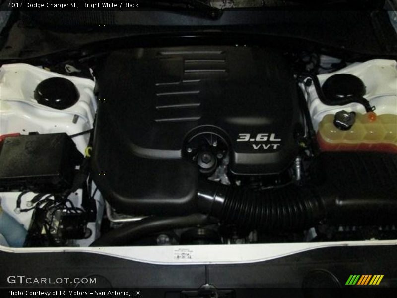 Bright White / Black 2012 Dodge Charger SE