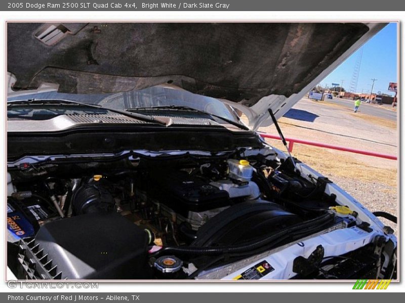 Bright White / Dark Slate Gray 2005 Dodge Ram 2500 SLT Quad Cab 4x4