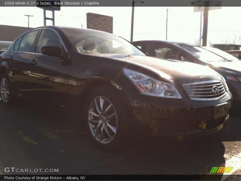Black Obsidian / Graphite 2009 Infiniti G 37 x Sedan