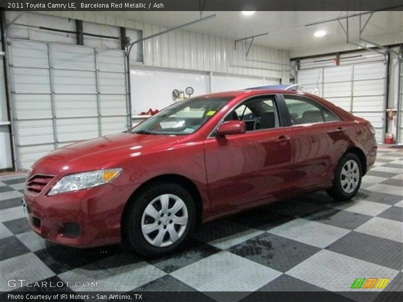 Barcelona Red Metallic / Ash 2011 Toyota Camry LE