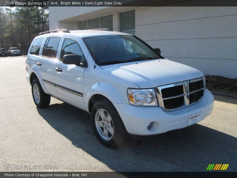 Bright White / Dark/Light Slate Gray 2008 Dodge Durango SLT 4x4