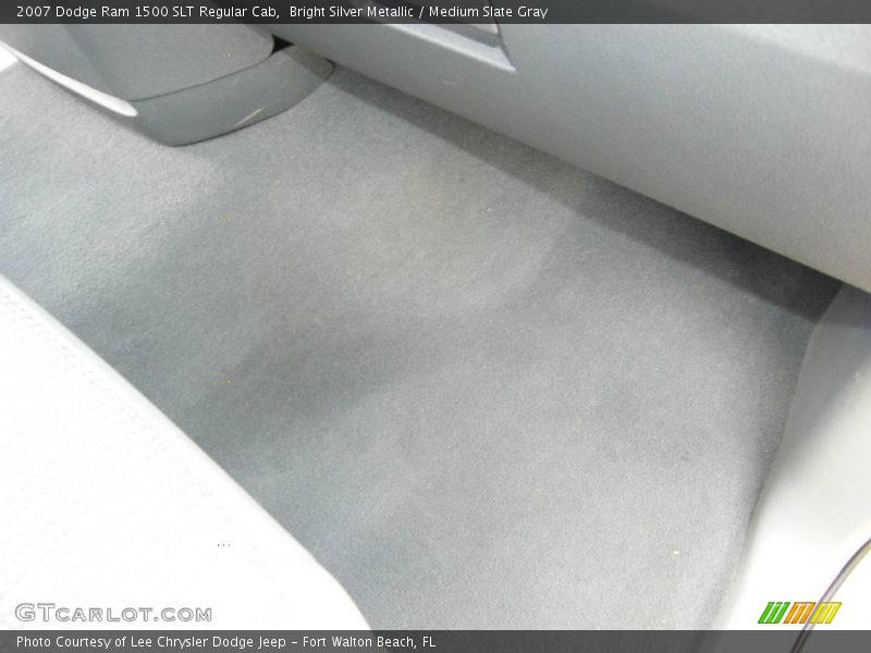 Bright Silver Metallic / Medium Slate Gray 2007 Dodge Ram 1500 SLT Regular Cab
