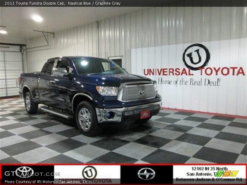 Nautical Blue / Graphite Gray 2011 Toyota Tundra Double Cab