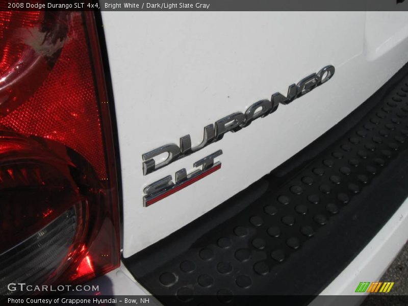 Bright White / Dark/Light Slate Gray 2008 Dodge Durango SLT 4x4