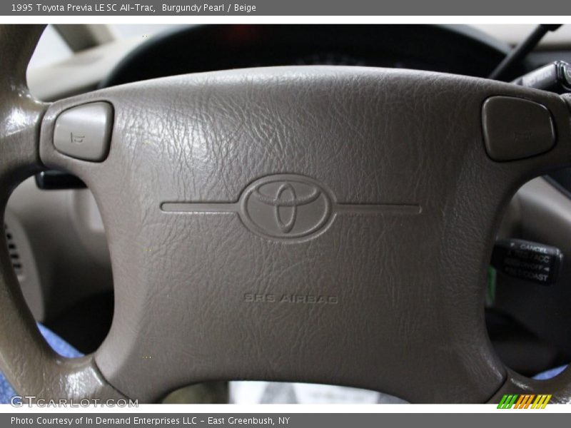 Burgundy Pearl / Beige 1995 Toyota Previa LE SC All-Trac
